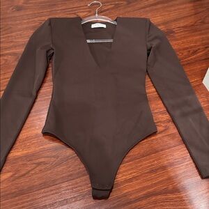 Babaton Chocolate Long Sleeve Top